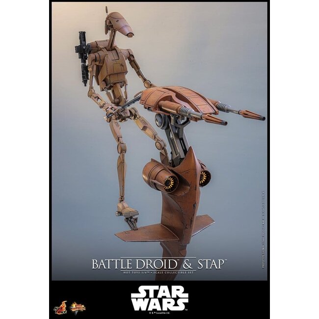 Star Wars: The Phantom Menace Movie Masterpiece Action Figure Set 1/6 Battle Droid & STAP 32 cm