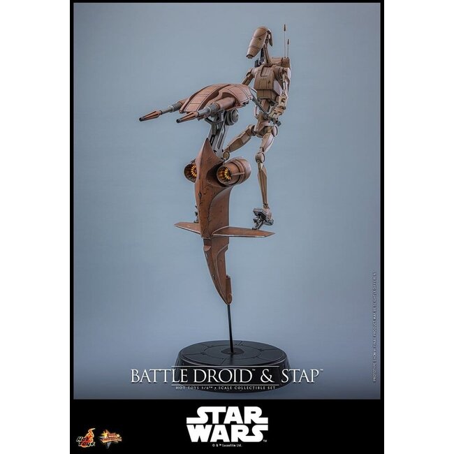 Star Wars: The Phantom Menace Movie Masterpiece Action Figure Set 1/6 Battle Droid & STAP 32 cm