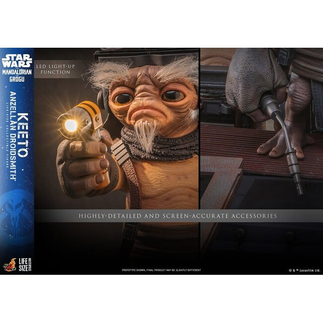 Star Wars: The Mandalorian & Grogu – Lebensgroße Meisterwerk-Figur Keeto (Anzellanischer Droidenschmied) 26 cm
