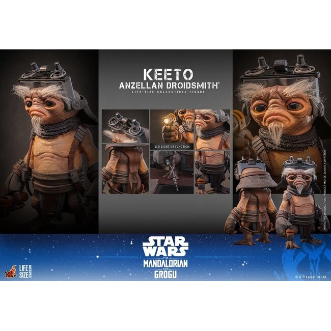 Star Wars: The Mandalorian & Grogu – Lebensgroße Meisterwerk-Figur Keeto (Anzellanischer Droidenschmied) 26 cm