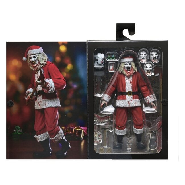 Terrifier 3 Actionfigur Ultimativer Weihnachtsmannanzug Art der Clown (Blutige Version) 18 cm