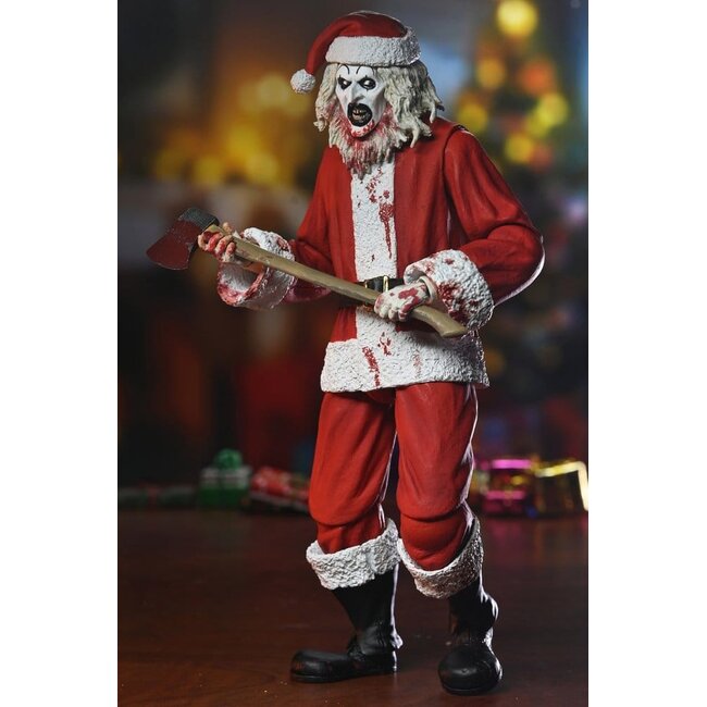 Terrifier 3 Actionfigur Ultimativer Weihnachtsmannanzug Art der Clown (Blutige Version) 18 cm