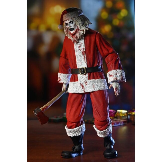 Terrifier 3 Actionfigur Ultimativer Weihnachtsmannanzug Art der Clown (Blutige Version) 18 cm