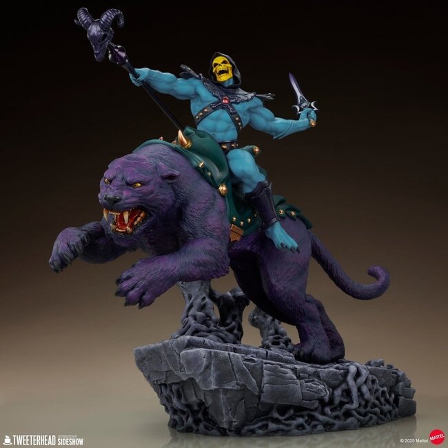 Masters of the Universe 1/4 Figur Skeletor & Panthor 81 cm