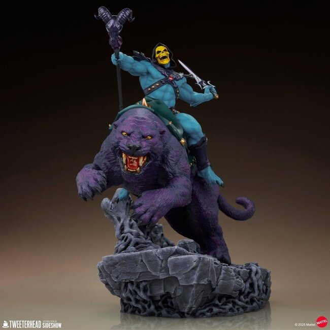 Masters of the Universe 1/4 Figur Skeletor & Panthor 81 cm