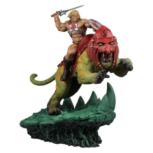 Tweeterhead Masters of the Universe 1/4 Figure He-Man & Battle Cat 76 cm