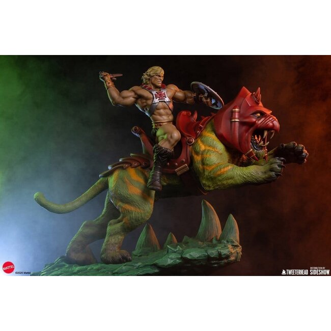 Masters of the Universe 1/4 Figur He-Man & Battle Cat 76 cm