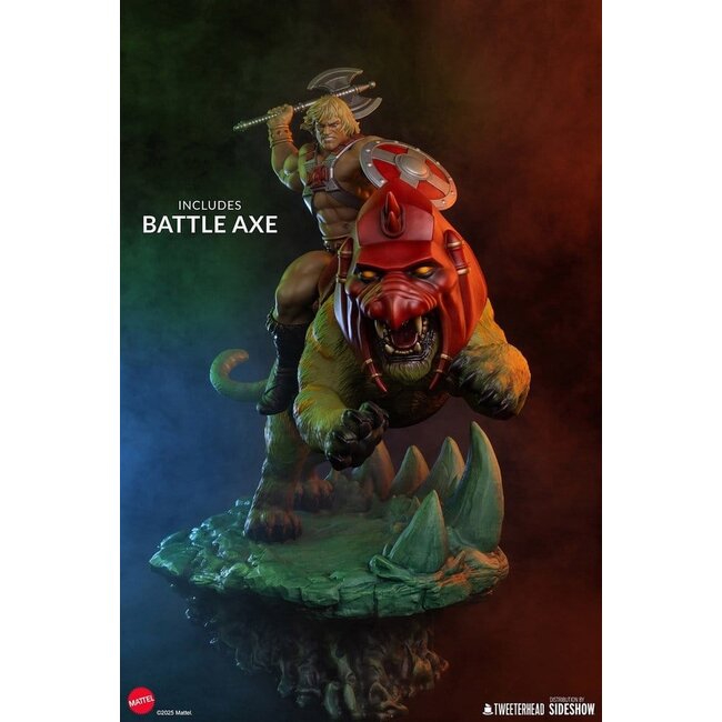 Masters of the Universe 1/4 Figure He-Man & Battle Cat 76 cm