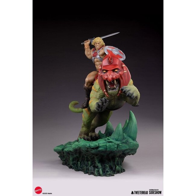 Masters of the Universe 1/4 Figur He-Man & Battle Cat 76 cm