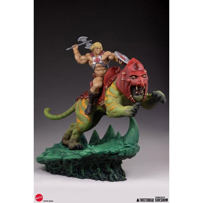 Masters of the Universe 1/4 Figur He-Man & Battle Cat 76 cm