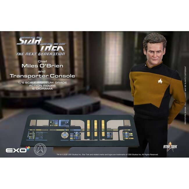 Star Trek: The Next Generation Actionfigur 1/6 Chief Miles O'Brien mit Transporterkonsole 30 cm