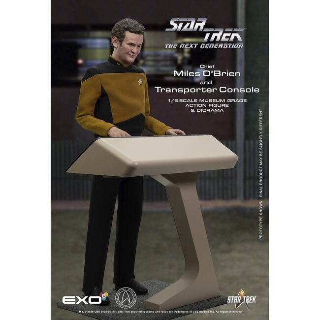 Star Trek: The Next Generation Action Figure 1/6 Chief Miles O'Brien with Transporter Console 30 cm