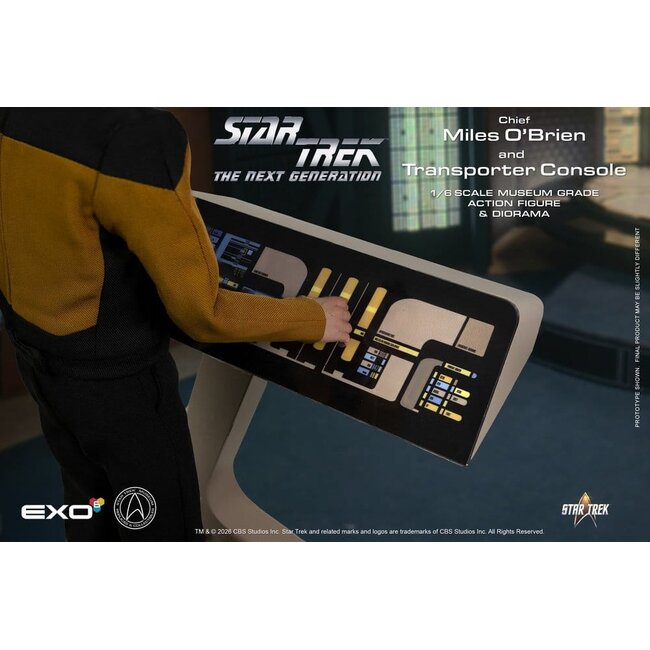 Star Trek: The Next Generation Action Figure 1/6 Chief Miles O'Brien with Transporter Console 30 cm