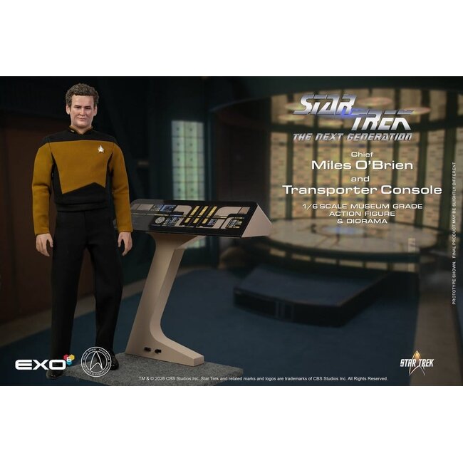 Star Trek: The Next Generation Actionfigur 1/6 Chief Miles O'Brien mit Transporterkonsole 30 cm