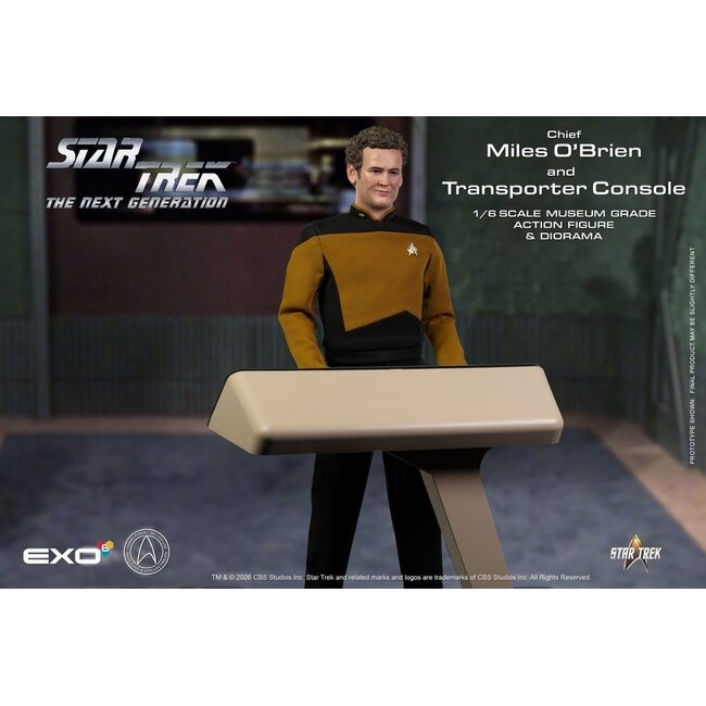 Star Trek: The Next Generation Action Figure 1/6 Chief Miles O'Brien with Transporter Console 30 cm