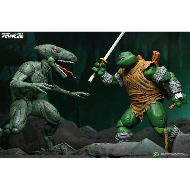 Teenage Mutant Ninja Turtles (Mirage Comics) Action Figure 2-Pack Daimyo Orkai & Raptor 18 cm