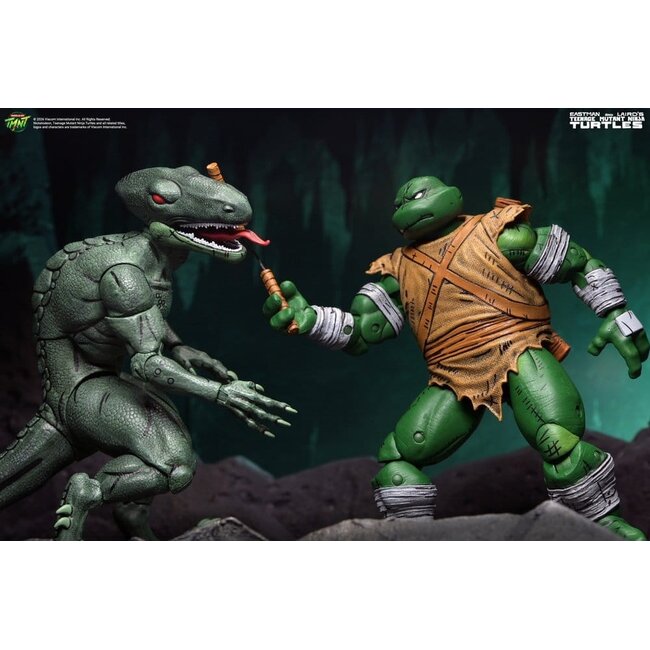 Teenage Mutant Ninja Turtles (Mirage Comics) Actionfiguren-Doppelpack Daimyo Orkai & Raptor 18 cm