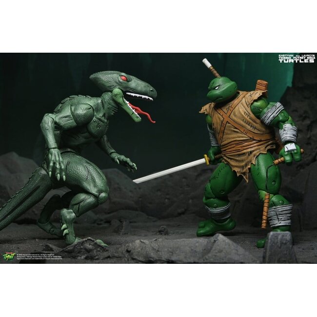 Teenage Mutant Ninja Turtles (Mirage Comics) Actionfiguren-Doppelpack Daimyo Orkai & Raptor 18 cm