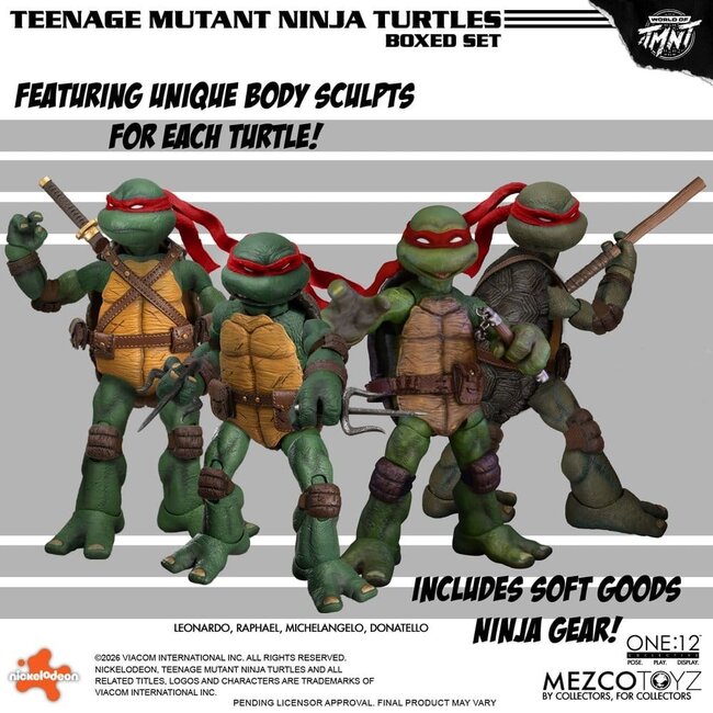 Teenage Mutant Ninja Turtles One:12 Sammelfiguren 1/12 Box-Set 17 cm