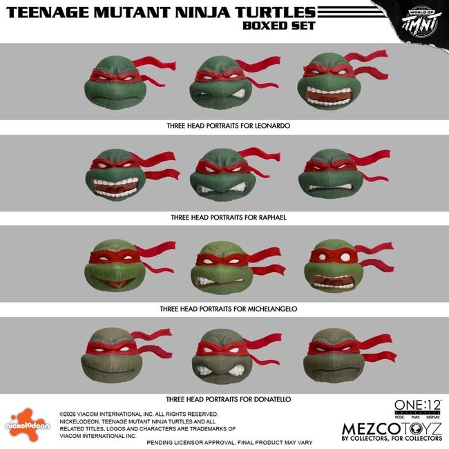 Teenage Mutant Ninja Turtles One:12 Sammelfiguren 1/12 Box-Set 17 cm