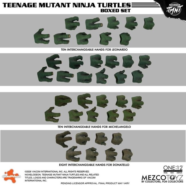 Teenage Mutant Ninja Turtles One:12 Sammelfiguren 1/12 Box-Set 17 cm