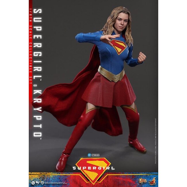 DC Comics Movie Masterpiece Action Figure Set Supergirl & Krypto 28 cm