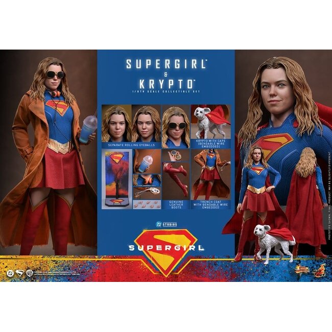 DC Comics Movie Masterpiece Actionfiguren-Set Supergirl & Krypto 28 cm