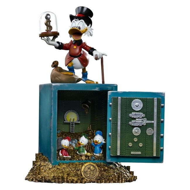 Iron Studios DuckTales-Kunstfigur im Maßstab 1:10: Onkel Dagobert Duck und seine Neffen, 30 cm