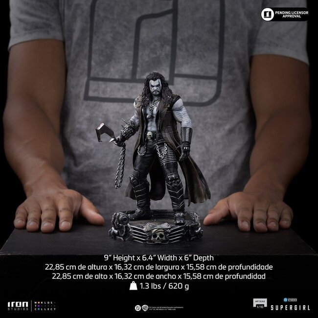 Supergirl-Film-Kunststatue im Maßstab 1:10, Lobo, 23 cm