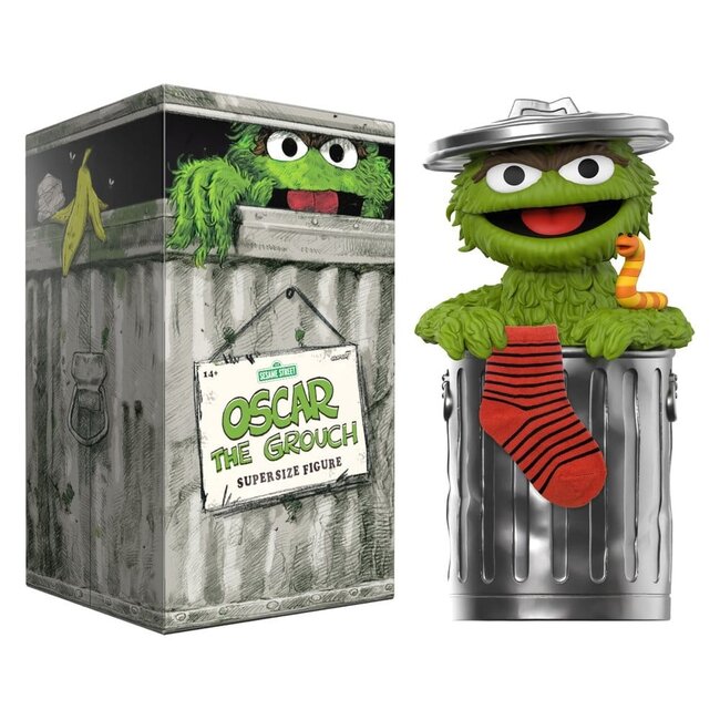 Sesamstraße SuperSize Vinylfigur Oscar der Griesgram