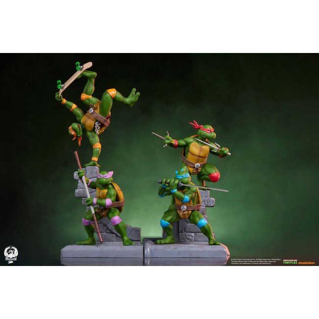 Teenage Mutant Ninja Turtles PVC-Statue 4er-Pack 20 cm