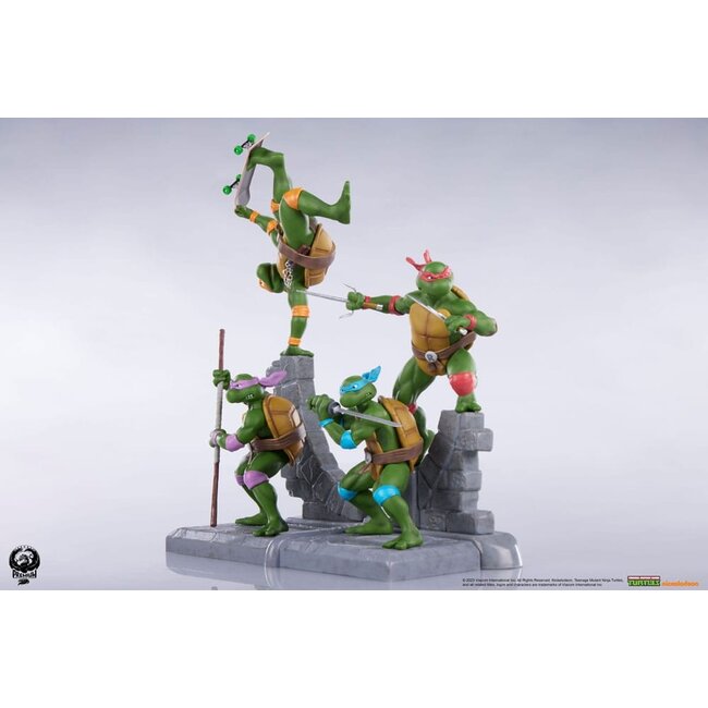 Teenage Mutant Ninja Turtles PVC-Statue 4er-Pack 20 cm