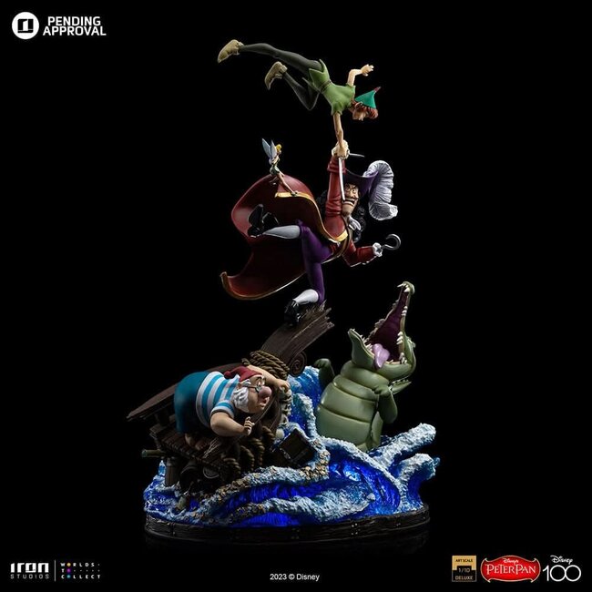 Disney Deluxe Art Scale Statue 1/10 Peter Pan vs. Hook 42 cm
