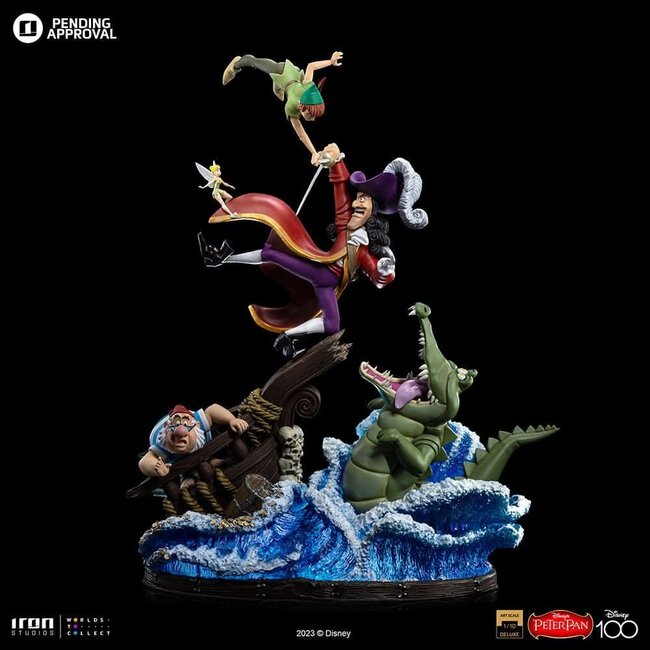 Disney Deluxe Art Scale Statue 1/10 Peter Pan vs. Hook 42 cm