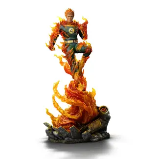 Iron Studios Fantastic Four Art Scale Statue 1/10 Human Torch (Blue Suit Variant)