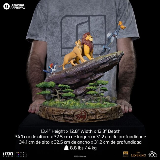 Disney Deluxe Art Scale Statue 1/10 Der König der Löwen 34 cm