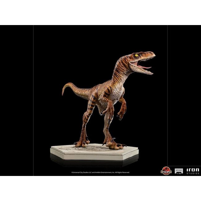 Jurassic World: Die verlorene Welt – Kunststatue im Maßstab 1:10 – Velociraptor, 15 cm
