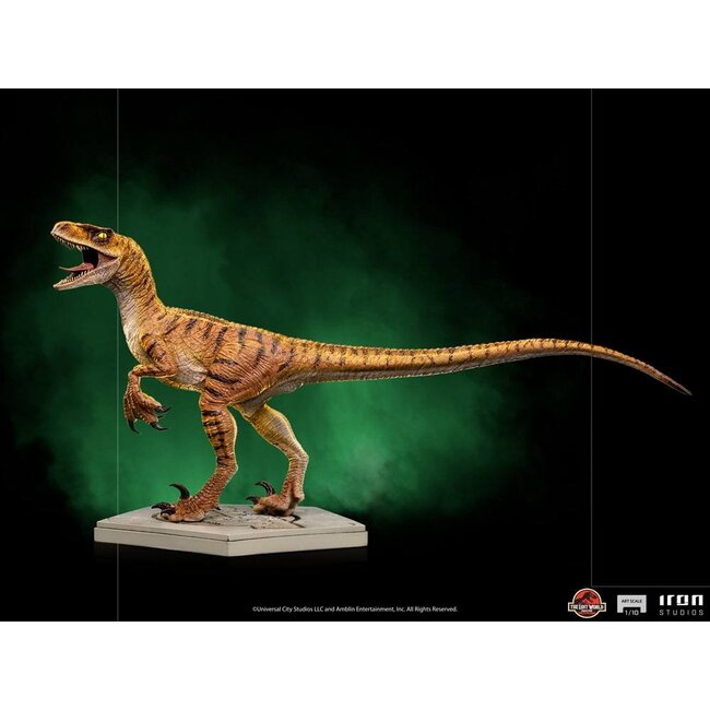 Jurassic World: Die verlorene Welt – Kunststatue im Maßstab 1:10 – Velociraptor, 15 cm