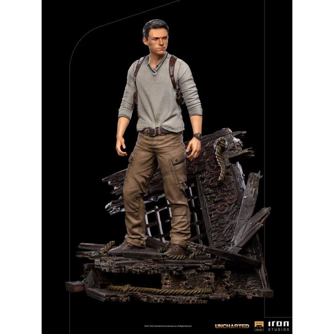 Uncharted Movie Deluxe Art Scale Statue 1/10 Nathan Drake 22 cm