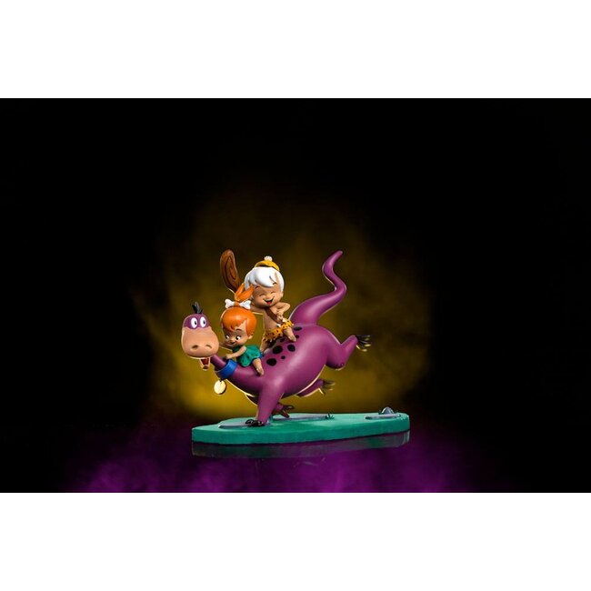 The Flintstones Art Scale Statue 1/10 Dino, Pebbles and Bamm-Bamm 13 cm