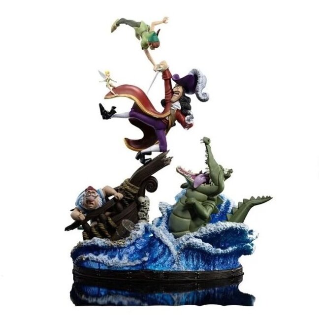Disney Deluxe Art Scale Statue 1/10 Peter Pan vs. Hook 42 cm