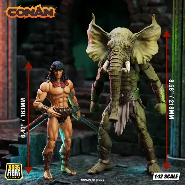 Conan Der Turm des Elefanten Deluxe 2er-Figurenset