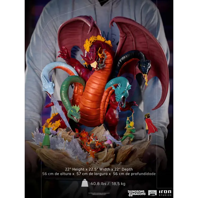 Dungeons & Dragons Demi Art 1/20 Statue Tiamat Schlachtdiorama