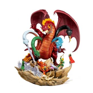 Iron Studios Dungeons and Dragons Demi Art 1/20 Statue Tiamat Battle Diorama