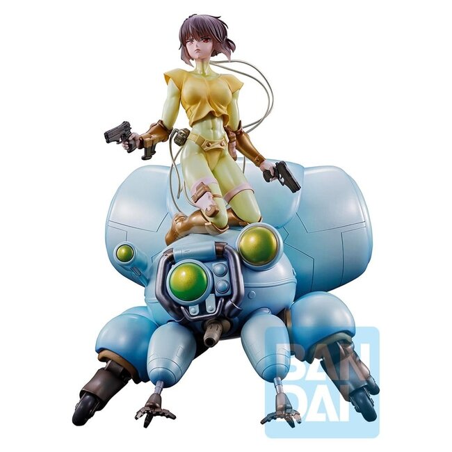 Banpresto The Ghost in the Shell Ichibansho PVC Figure Motoko Kusanagi & Fuchikoma Vers. Blue 22 cm