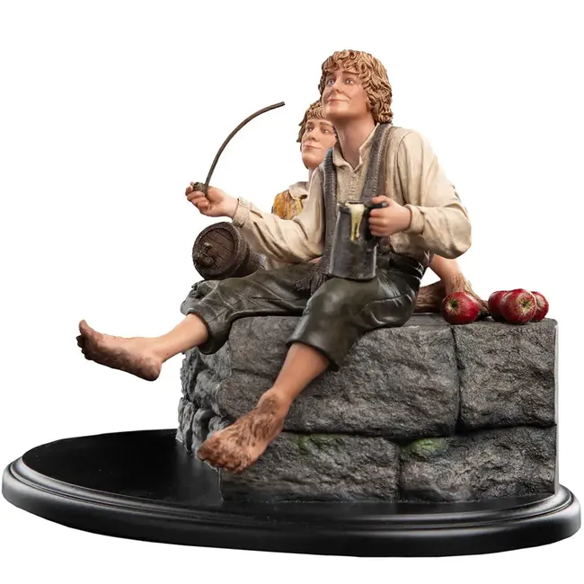 Herr der Ringe Mini-Statue von Merry und Pippin, 12 cm