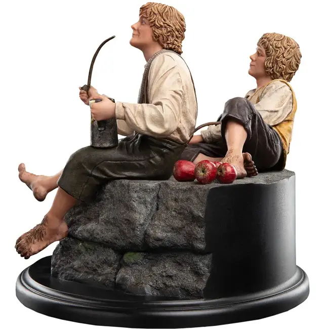 Herr der Ringe Mini-Statue von Merry und Pippin, 12 cm