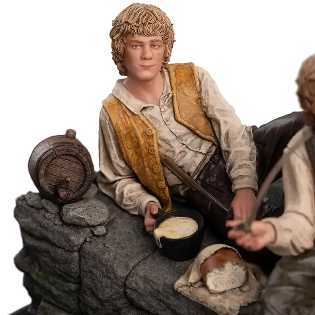 Herr der Ringe Mini-Statue von Merry und Pippin, 12 cm