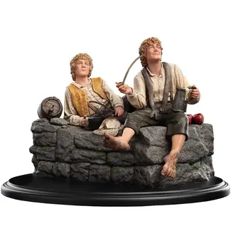 Weta Workshop Herr der Ringe Mini-Statue von Merry und Pippin, 12 cm