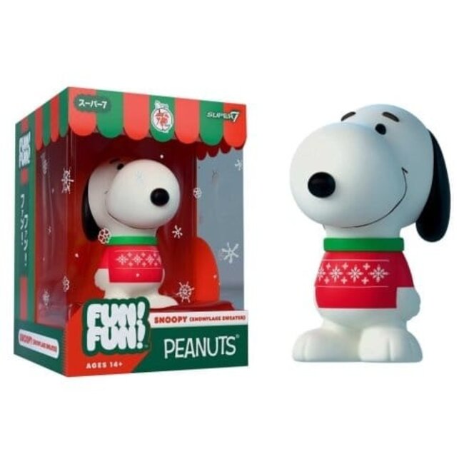 Vintage Peanuts Fun! Fun! Minifigur Welle 03 Weihnachtssnoopy (Schneeflockenpullover)